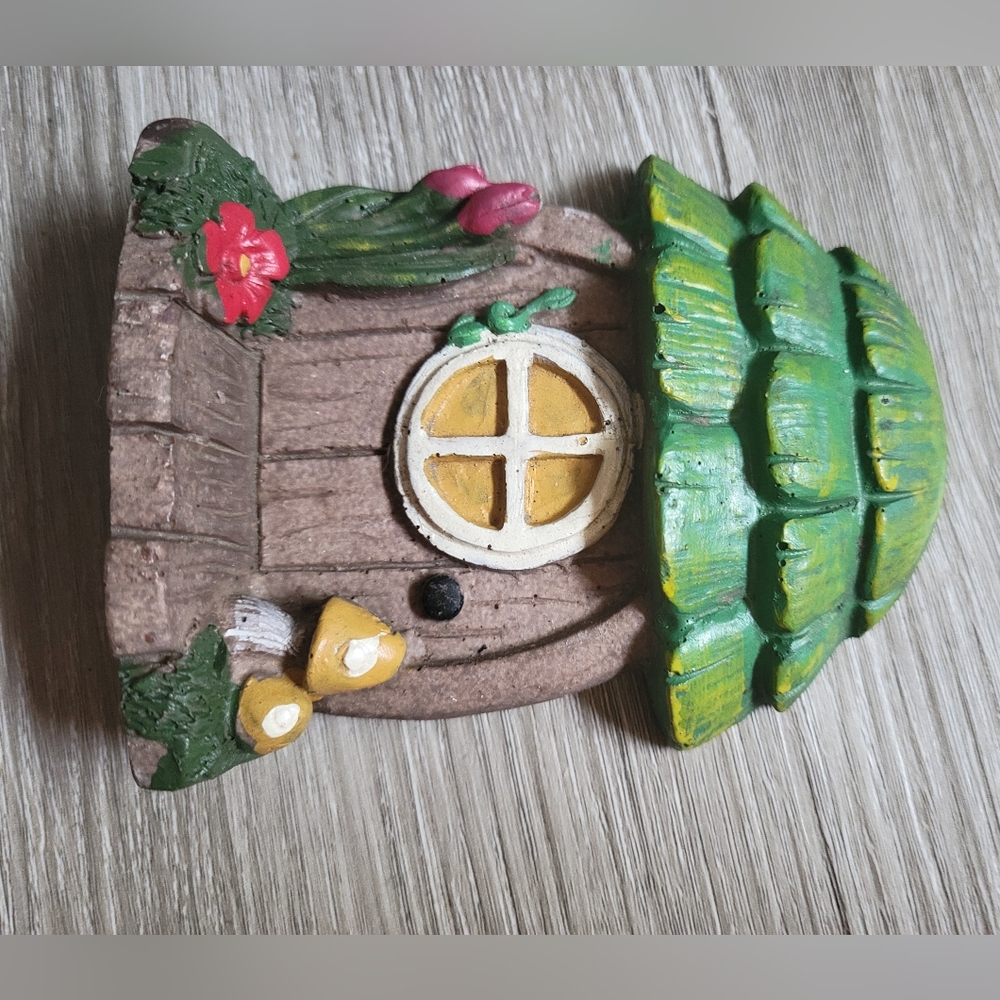 Vintage resin coated collectable fairy garden forest figurine